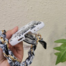 斯得弗適用三星flip6手機殼三星flip7FE通用保護套時尚彩繪老虎絲巾手鏈手提防摔耐磨抗指紋男女款硬殼 三星flip6【墨韻花虎】 曬單實拍圖