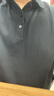 布先生佟大為同款翻領(lǐng)純色針織男士t恤夏涼感透氣短袖衫 鋼琴黑（兩?？郏?3XL (190) 曬單實(shí)拍圖