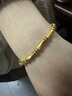 中國黃金（CHINA GOLD）竹節(jié)黃金手鏈女足金手鐲三金首飾七夕情人節(jié)禮物送女友老婆生日 [京速達]升級版-足金竹節(jié)手鐲 曬單實拍圖