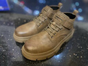 LOUISPRO馬丁靴男加絨2025新款冬季男鞋英倫風(fēng)保暖高幫防滑鞋子男工裝鞋男 棕色【單里】 39 【標準運動(dòng)鞋碼】 曬單實(shí)拍圖