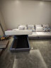 全友家居 沙发现代简约储物功能可折叠沙发布艺可拆洗客厅时尚沙发床组合102132 正向沙发 实拍图