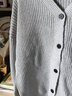 嘉曄針織開(kāi)衫男港風(fēng)ins潮韓版慵懶風(fēng)外穿毛衣潮流文藝風(fēng)秋季外套 灰色 XL 曬單實(shí)拍圖