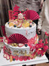 曼恒網(wǎng)紅新鮮水果藍(lán)莓生日蛋糕雙層同城配送當(dāng)天配送祝4磅 10+6英寸 曬單實(shí)拍圖