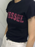 XVESSEL夏季女露腰短袖T恤潮流百搭休閑黑色女裝 女款夏季露腰短T L 曬單實拍圖