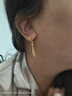 千影珠寶黃金耳環(huán)9999足金耳墜女流行5g真金耳飾年輕人送老婆生日禮物 重約2.45-2.7g(含工費(fèi)30) 曬單實(shí)拍圖