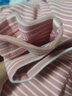 子牧棉麻秋冬裝 女韓版德絨條紋打底衫加厚雙面磨毛保暖長(cháng)袖上衣8863 櫻花粉半高領(lǐng)條紋款德絨 加厚 L (建議110-125斤) 曬單實(shí)拍圖