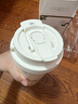 匡迪保溫杯316不銹鋼男女高顏值簡(jiǎn)約水杯雙飲咖啡杯學(xué)生便攜奶茶杯子 珍珠白【3D印花 一杯雙飲】 500ml 曬單實(shí)拍圖