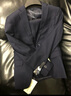 羅蒙（ROMON）大碼西裝男士套裝加肥加大胖子商務(wù)正裝定制西服外套結婚禮服休閑 大碼黑色(西服+西褲) 贈大禮包 220/9XL 體重260-275斤 曬單實(shí)拍圖