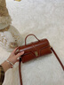 viney牛皮包包女包新款斜挎包輕奢小包生日生日新年禮物送女友老婆 【棕色】高檔實(shí)用單肩包 品牌百搭休閑小眾手提包 曬單實(shí)拍圖