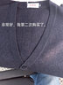 恒源祥V領(lǐng)100%純羊毛衫男毛衣背心針織開(kāi)衫馬夾男裝無(wú)袖坎肩內搭馬甲 深灰 2XL 185 曬單實(shí)拍圖