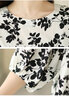蘑菇同學(xué)大碼女裝棉麻襯衫女夏季燈籠袖碎花襯衣寬松胖mm甜美顯瘦娃娃衫 白底凌霄花 L(建議100-150斤) 曬單實拍圖