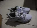安踏男鞋運動(dòng)鞋春季革面保暖防潑水男士軟底輕便跑步鞋旅游休閑慢跑鞋 (皮面防水)安踏白/淡灰-4 40.5 (250mm) 曬單實(shí)拍圖