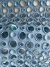 大江浴室防滑垫淋浴地垫疏水43*75cm 欧普圆点-蓝色 实拍图