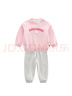 拉比兒童運動套裝男女童衣服2025秋冬加絨上衣褲子外出服套裝0-6歲 玫瑰紅 120 cm 曬單實拍圖