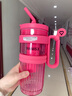 YANIS 3水杯大容量女生運動(dòng)水壺2024新款耐高溫tritan學(xué)生太空杯吸管杯子 （獨立茶倉）點(diǎn)萃玫 1000ml 曬單實(shí)拍圖