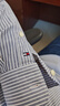 Tommy Hilfiger【易打理】秋冬男女肌理不易皺商務(wù)休閑修身長(cháng)袖襯衫外套 【條紋牛津紡】-淺藍白條紋0A4 42 曬單實(shí)拍圖