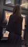 皮爾卡丹（pierre cardin）小香風(fēng)馬甲外套女2025秋新款高端歐貨洋氣老錢風(fēng)紅色短款馬夾背心 黑色 M 曬單實拍圖