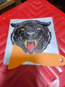 虎狼蛇豹頭個(gè)性創(chuàng  )意反光防水遮劃痕汽車(chē)貼紙裝飾不掉色摩托車(chē)身貼 CT406豹子頭小號12cm膠貼 曬單實(shí)拍圖