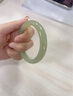 語(yǔ)約新疆和田玉青玉玉手鐲圓條玉鐲送禮鐲子真玉母親節情人節生日禮物 手鐲_54-55 曬單實(shí)拍圖