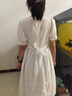 確不凡中學(xué)生連衣裙小白裙白色連衣裙少女夏裝12歲女大童13初中學(xué)生15泡 連衣 M 建議90-105斤 曬單實(shí)拍圖