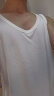 莫代尔背心男士夏季运动冰丝吸汗垂感坎肩透气无袖打底汗衫男 白色 XL 晒单实拍图