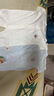 貝瑞加（Babyprints）嬰兒連體衣2件夏季短袖嬰兒衣服新生兒純棉哈衣輕薄爬服 白藍(lán)66 曬單實(shí)拍圖