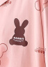 猫人（MiiOW）【A级防螨抗菌纯棉】女士睡衣女潮流兔子印花开衫家居服粉色XL 实拍图