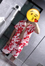 瓊珞筱港風(fēng)復(fù)古著短袖花襯衫套裝男大碼寬松夏威夷海南島服襯衣沙灘套裝 C115款[襯衫+短褲] 套裝 2XL（建議140-153斤） 曬單實(shí)拍圖