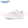 Skechers斯凱奇兒童寶寶春秋休閑鞋男幼童時(shí)尚潮流板鞋輕便小白鞋405638N 白色/WHT 26 曬單實(shí)拍圖
