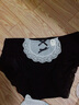 俞兆林【3條裝】洛麗塔制服冰絲速干內褲女純欲中腰日系蝴蝶結少女蕾絲邊性感短褲 NK626（白色+黑色+粉色） 均碼（85-120斤） 曬單實(shí)拍圖