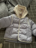 戴維貝拉（DAVE＆BELLA）白鴨絨兒童羽絨服兒童上衣洋氣寶寶男童衣服冬裝新款女童外衣 灰紫色【現(xiàn)貨】 80 cm（建議身高73-80cm） 曬單實拍圖