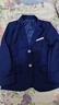 喵駝兒童西裝兒童西服套裝男男童西裝兒童禮服男兒童西裝花童王子禮服韓版男孩小朋友孩子小西服鋼琴演出服 藏青單外套 140cm，建議體重50-58斤 曬單實(shí)拍圖