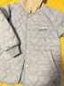Hello Kitty女童外套秋冬新款洋氣兒童棉服大童外出服連帽保暖G054霧藍色140 曬單實(shí)拍圖