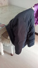 杰奧羽絨服女過(guò)膝長(zhǎng)款23年新款保暖90鵝絨H版寬松簡(jiǎn)約純色連帽秋冬 1001#黑色 XL (175) 曬單實(shí)拍圖