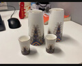 Pritea羊脂玉分酒壺白酒杯套裝高檔家用酒壺陶瓷分酒器酒具酒盅 羊脂玉酒器-海水江崖紋-2壺6杯 曬單實(shí)拍圖