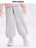 MiniPeace太平鳥(niǎo)童裝冬女童針織長(zhǎng)褲FBGHE4A96 月巖灰 130cm 曬單實(shí)拍圖