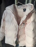 駱駝（CAMEL）黑鉆系列短款羽絨服女裝冬新款保暖防風(fēng)連帽羽絨外套面包服 724CA6B601，雪藕白，女 M 曬單實(shí)拍圖