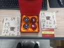 握康握康保定鐵球景泰藍(lán)太極球健身球手球訓(xùn)練手指腕力球保健球兩對(duì)裝 50MM紅底太極+48MM鐵球 空心鈴音球 曬單實(shí)拍圖
