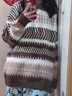 7家優(yōu)品毛衣男復古條紋2024冬設計感小眾溫柔慵懶風(fēng)軟糯針織情侶上衣 WYXH-2012咖色 XL 曬單實(shí)拍圖