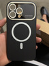 鑒百伊 【親膚手感】磁吸無線充電適用iphone15手機殼新款蘋果14proMax簡約13全包12男 膚感黑 【磁吸充電，加厚防摔】 iPhone 15 Pro Max 曬單實拍圖