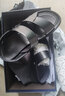 沙馳（SATCHI）男夏季沙灘鞋新款涼鞋拖鞋真皮牛皮透氣露趾兩穿休閑涼鞋 黑色（322343009Z） 39 歐碼（國碼40） 曬單實(shí)拍圖