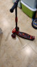 Hudora德国滑板车儿童 2-3-6-10-15岁滑步车闪光加大折叠踏板车 红色 实拍图