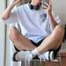 AEMAPE情侶T恤夏裝短袖2025新款夏季情侶裝衣服一女一男情侶款夏網(wǎng)紅 男白+女白[我們] M XL =男XL+女M 曬單實(shí)拍圖