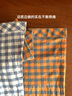 恒源祥女裝 媽媽純棉襯衫女長(cháng)袖全棉春秋裝中老年婆婆上衣格子襯衣顯瘦 1662-838卡其色 4XL 建議體重150-168斤 曬單實(shí)拍圖