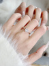 Grace GirlPT950鉑金戒指一克拉鉆戒結(jié)求婚走心表白紀(jì)念日生日禮物送女友 鉑金一克拉莫桑鉆女戒 曬單實(shí)拍圖