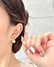央創(chuàng  )時(shí)尚中國黃金和田玉銀耳釘生日禮物女士耳飾耳環(huán)輕奢小眾高級媽媽s925 曬單實(shí)拍圖