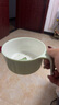 可可萌（COCOME）果果單柄碗 兒童吃飯碗 輔食零食喝水餐具寶寶碗小孩訓(xùn)練碗防摔 牛油果色 曬單實(shí)拍圖