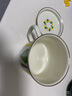 華科搪瓷餐杯加厚搪瓷杯搪瓷碗泡面碗早餐杯餐盒平蓋奶杯豆?jié){杯飯缸蓋 葉子14CM 平蓋搪瓷快餐杯 曬單實拍圖