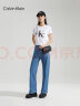 Calvin Klein Jeans24春夏新款女士休闲高腰阔腿版洗水微弹牛仔裤J221000 1A4-牛仔浅蓝 26 晒单实拍图