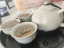 汝道汝窯一壺三杯旅行茶具套裝隨身便攜式收納包功夫茶具泡茶壺茶杯盤(pán) 圓皮包合菱壺旅行套裝 曬單實(shí)拍圖